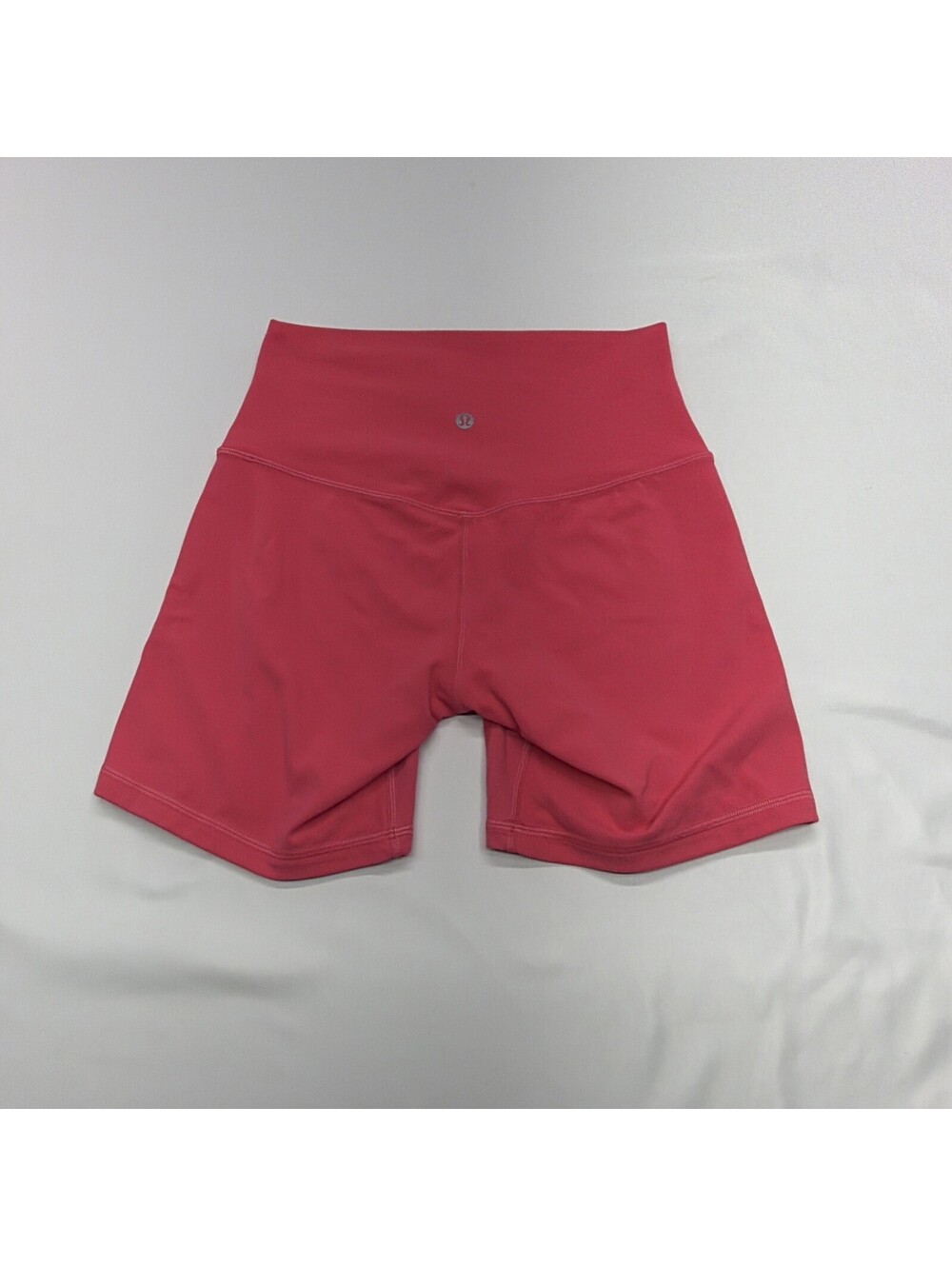 Lululemon Shorts Womens 6 Pink High Rise 4.5 In Biker Yoga Running Athletic Gym